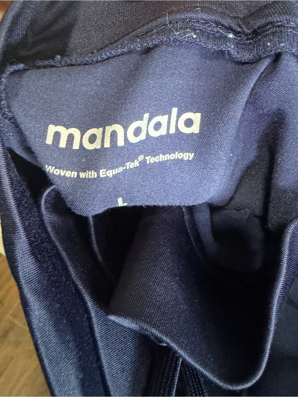 Mandala Navy V-Neck with Jogger Pants Medical Scrub set - Picture 4 of 5